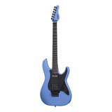 Guitarra Eléctrica Schecter Sun Valley Super Shredder Fr S De Caoba Riviera Blue Con Diapasón De Ébano