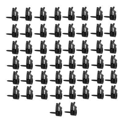 50 Ganchos Para Colgar Luces, Con Negro