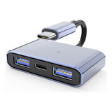 Adaptador Otg Usb 3.0 Tipo C Pd De Carga Rápida 3 En 1