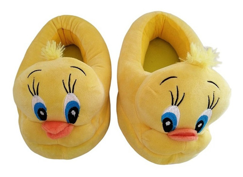 Pantuflas Piolin Niños Peluche Animalito Pajarito Piolin  