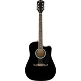 Guitarra Fender Electro Acustica Fa-125ce Color Negro