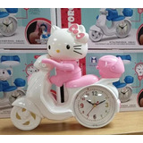 Reloj Despertador Moto Hello Kitty Decoración Cute Kawaii