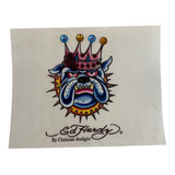 Bulldog Calcomanía Original Ed Hardy Uso Universal 