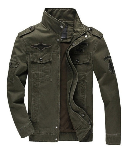 Chaqueta Militar Para Hombre Con Cuello Alto Chaqueta De ALG