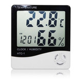 Higrómetro Termometro Reloj Alarma Con Registro +2 Pilas Aaa