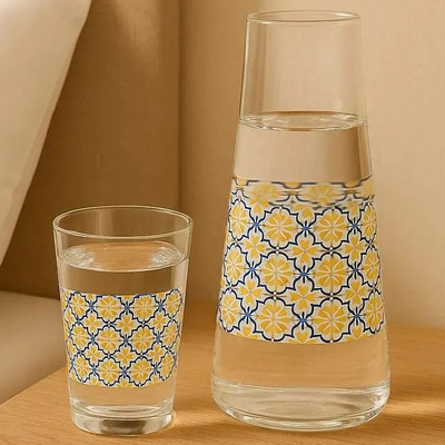 Moringa E Copo Paris , Jarra De Vidro 1,17l - Ruvolo Transparente