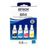 Pack 4 Tintas Epson Original T664  