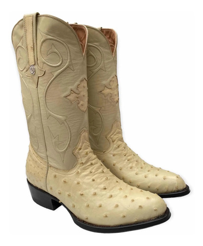 Bota Montana Original Vaquera Piel Avestruz De Primera 001