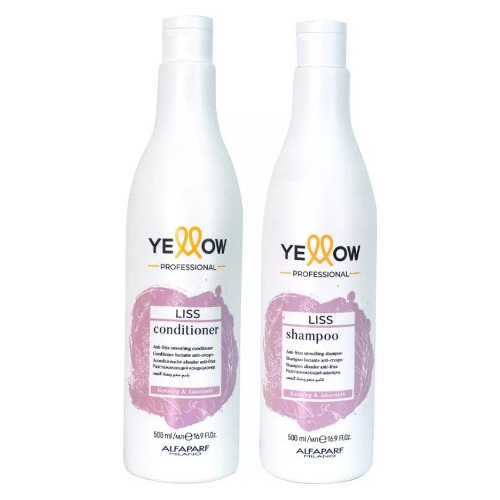 Kit Shampoo + Acondicionador Yellow Liss 500 Ml