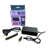 Cargador Universal Notebook 8 Fichas + 1 Lenovo De 12v A 24v