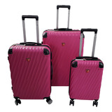 Set 3 Maletas De Viaje Travel Republic Trgrl-fiu4 Rosa Color Rosa Chicle Lisa