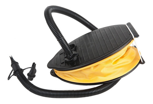 Inflador De Pie Waterdog Colchones Inflables Infla Y Desinfl Color Negro Y Amarillo