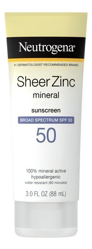 Neutrogena Sheer Zinc Protector Solar - mL a $1183