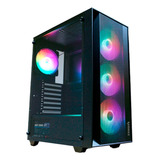 Raidmax V100 - Funda Para Juegos Con 4 Ventiladores Rainbow.