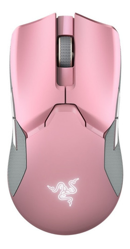 Mouse Gamer Razer Viper Ultimate Con Base Color Rosa