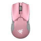 Mouse Gamer Razer Viper Ultimate Con Base Color Rosa