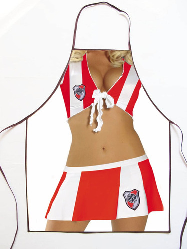 Delantal Cocina Mujer Futbol River Sexy Erotico 50x65