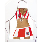 Delantal Cocina Mujer Futbol River Sexy Erotico 50x65