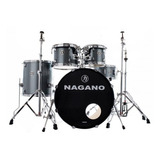 Bateria Acustica Nagano Garage Rock Bumbo 22, 14, 10, 12, 16