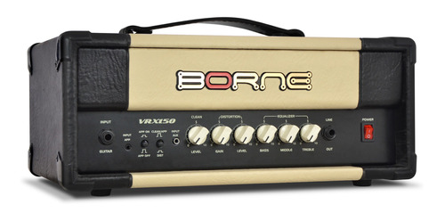 Cabeçote Amplificador De Guitarra Borne Vrx150 Preto/creme