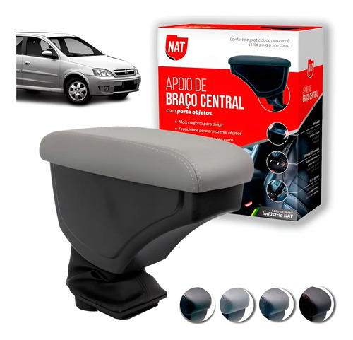 Apoio De Braço Encosto Corsa Joy Maxx 2002 Até 2012 Couro | Parcelamento sem juros