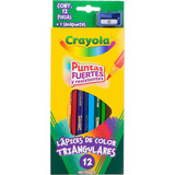 Lápices De Color Triangulares Crayola 12 Piezas