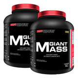 Kit 2x Hipercalórico Giant Mass 3kg - Bodybuilders Sabor Morango Chocolate