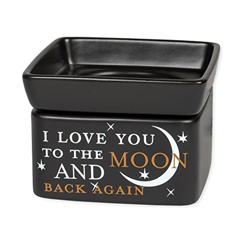 Elanze Designs Love You To The Moon - Vela Eléctrica 2 En 1