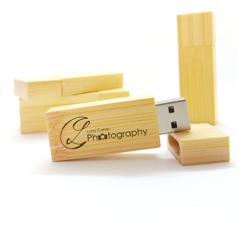 Pen Drive 4gb Madeira Ecológico Bambú Personalizado