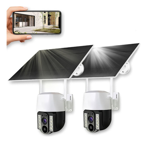 Camaras Seguridad 4g Solar Inalambrico Exterior 1080p 2pcs