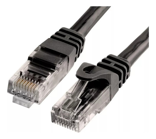 Cable Patch Cord Cat.6 Utp 2,5 Mts Color Negro Nuevos