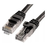 Cable Patch Cord Cat.6 Utp 2,5 Mts Color Negro Nuevos