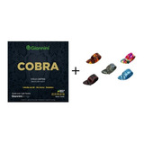 Kit Jogo De Cordas Para Viola Caipira + 5 Dedeiras Celuloide