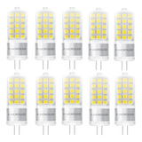 Pack X10 Leds Bi Pin Luz Fría G4 4w 12v Macroled G4-4cw