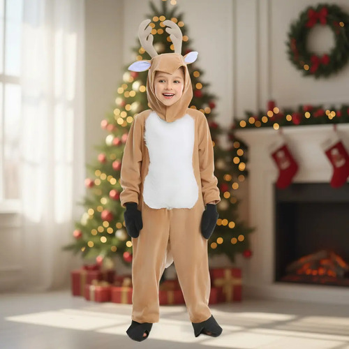 Pijama De Renos Para Niños, Disfraz De Navidad Para