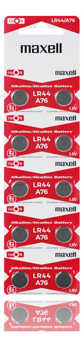 10 Pilas Maxell Boton L1154f Lr44 Ag13 A76 Distribuidora