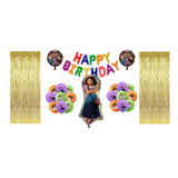 Kit De Globos Happy Birthday Encanto Gigante + Cortonas