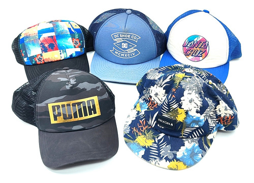 Lote Gorras Trucker Marcas Reconocidas Originales - Usados