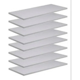 Kit 10 Prateleiras 30x25cm Mdf Branco Suporte Grátis 302510