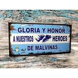 Chapas Estilo Vintage De Islas Malvinas Argentinas