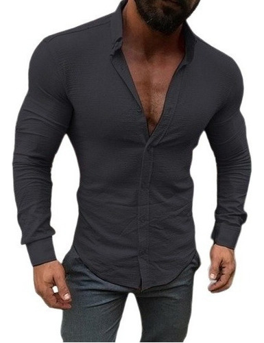 Polera Slim Fit Strech Calidad Moda Casual Formal Lisa G