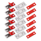 Pack De 6 Cierres Magneticos Para Puerta - Plateado.