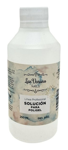 Liquido Solución Para Poligel Uv Gel Uñas Gelificadas 250ml