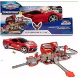 Micro Machines Corvette Rojo Transformable Raceway Pista 