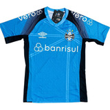 Camisa Umbro Grêmio Aquecimento 2023 Profissionais Azul