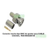 Conectores Bnc, Macho P/cable Coaxial Rg6, Cámaras, Video