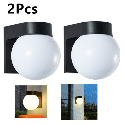 Pantalla De Lámpara De Pared Con Luz Led Impermeable De 2pcs