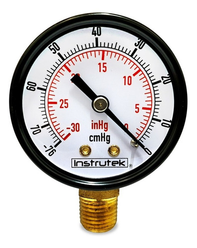 Vacuómetro Carátula 2 PLG , -30 Inhg (eq. Ordeña Y Vacío)
