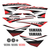 Kit Adesivos Faixa Yamaha Xtz Lander 250 2011 Vermelha