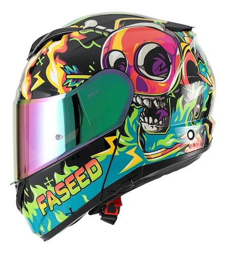 Casco Abatible Faseed Fs-908 Crazy